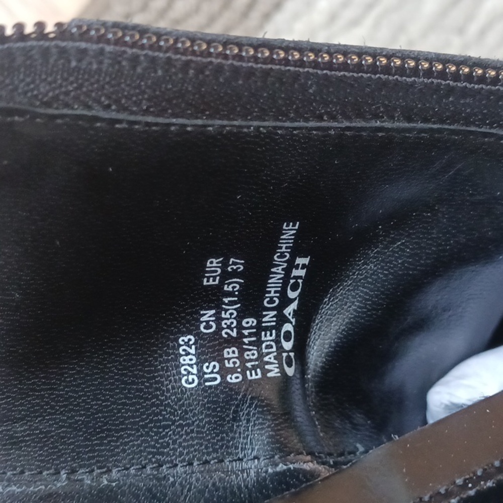 Coach Juliet Ankle G2823 Black Zip Closure Size 6.5 - Picture 13 of 16